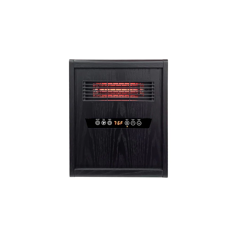 Modern Ember Up to 1500-Watt Infrared Cabinet Indoor Electric Space Heater with Thermostat and Remote Included