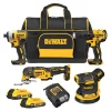 DEWALT DCKSS431D2 20V MAX 4-Tool Combo Kit