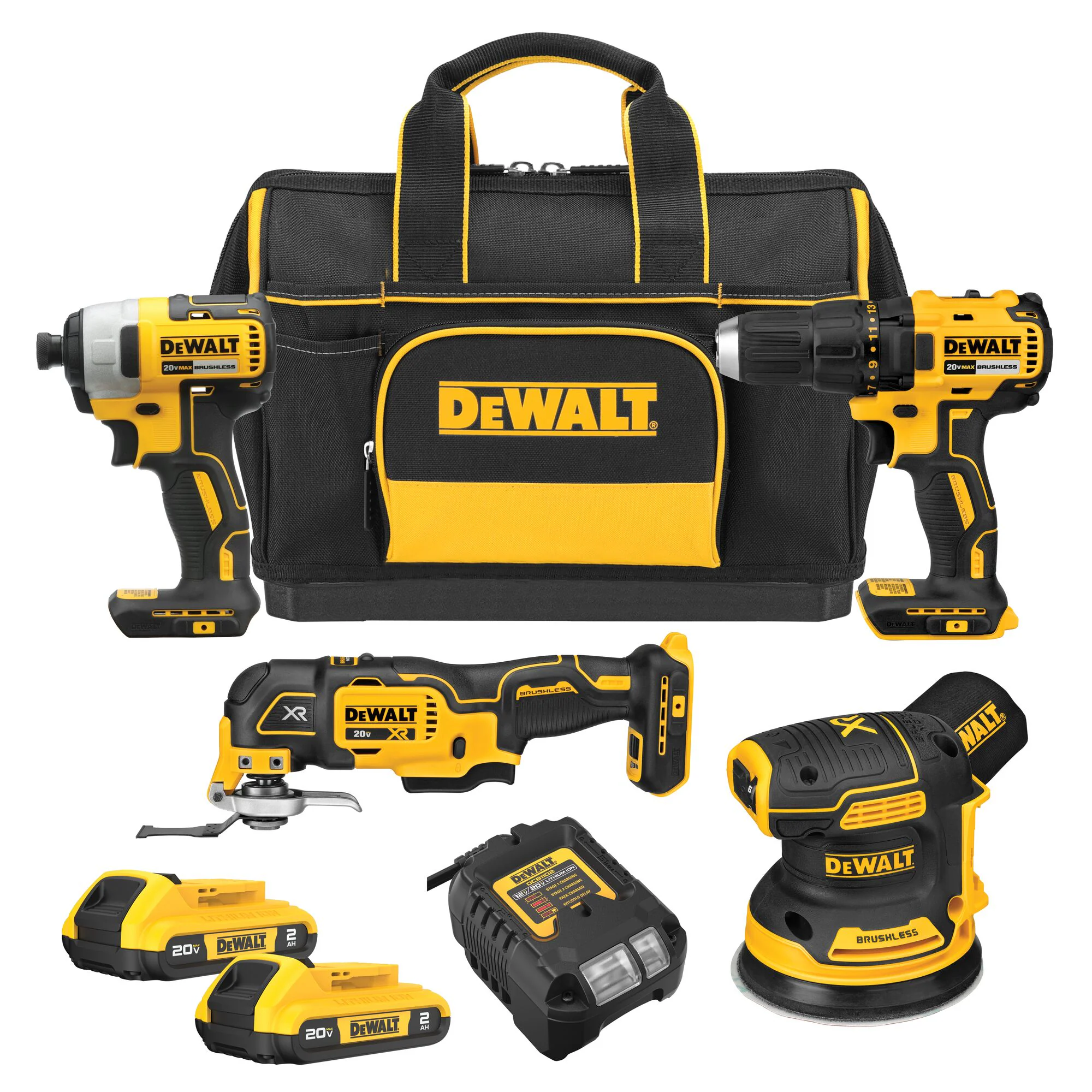 DEWALT DCKSS431D2 20V MAX 4-Tool Combo Kit