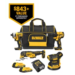 DEWALT DCKSS431D2 20V MAX 4-Tool Combo Kit