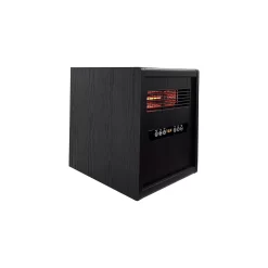Modern Ember Up to 1500-Watt Infrared Cabinet Indoor Electric Space Heater with Thermostat and Remote Included