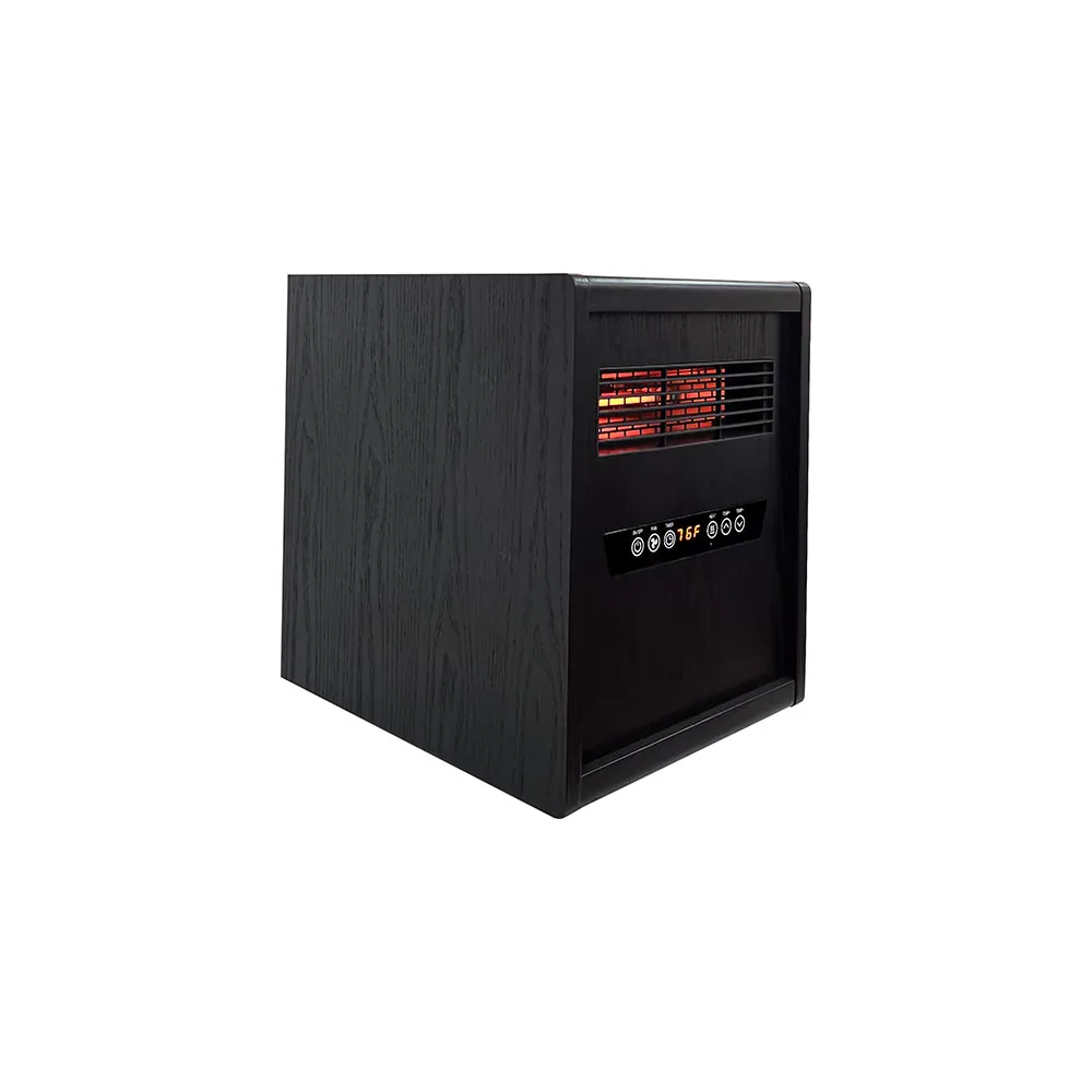 Modern Ember Up to 1500-Watt Infrared Cabinet Indoor Electric Space Heater with Thermostat and Remote Included