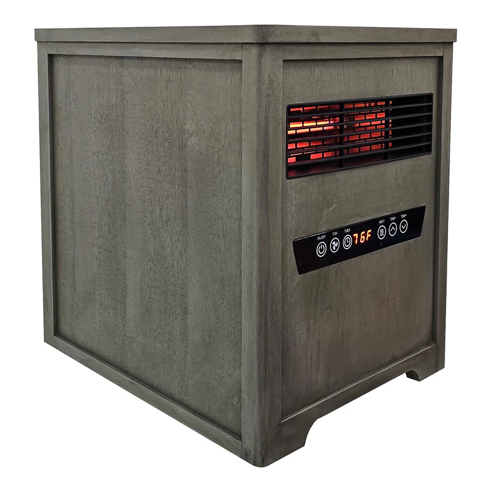 Country Living Up to 1500-Watt Infrared Cabinet Indoor Electric Space Heater with Thermostat and Remote Included