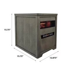 Country Living Up to 1500-Watt Infrared Cabinet Indoor Electric Space Heater with Thermostat and Remote Included