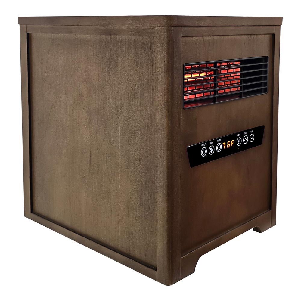 Country Living Up to 1500-Watt Infrared Cabinet Indoor Electric Space Heater with Thermostat and Remote Included