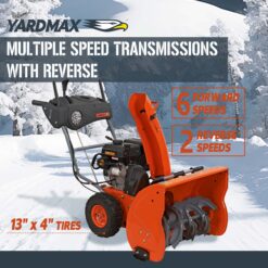 YARDMAX YB6770 26-in Two-stage Self-propelled Gas Snow Blower
