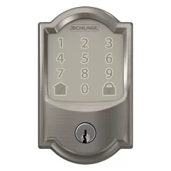 Schlage Encode Camelot Satin Nickel Smart Lock Electronic Deadbolt with Wifi Touchscreen Keypad