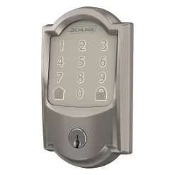 Schlage Encode Camelot Satin Nickel Smart Lock Electronic Deadbolt with Wifi Touchscreen Keypad
