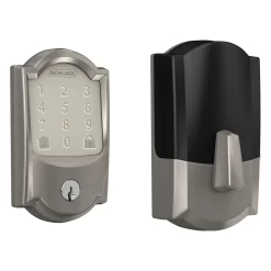 Schlage Encode Camelot Satin Nickel Smart Lock Electronic Deadbolt with Wifi Touchscreen Keypad