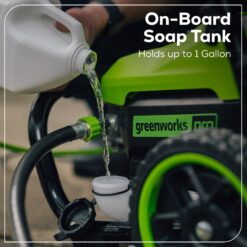 Greenworks 2500 PSI 2.3-GPM Cold Water Electric Pressure Washer with 5 Spray Tips