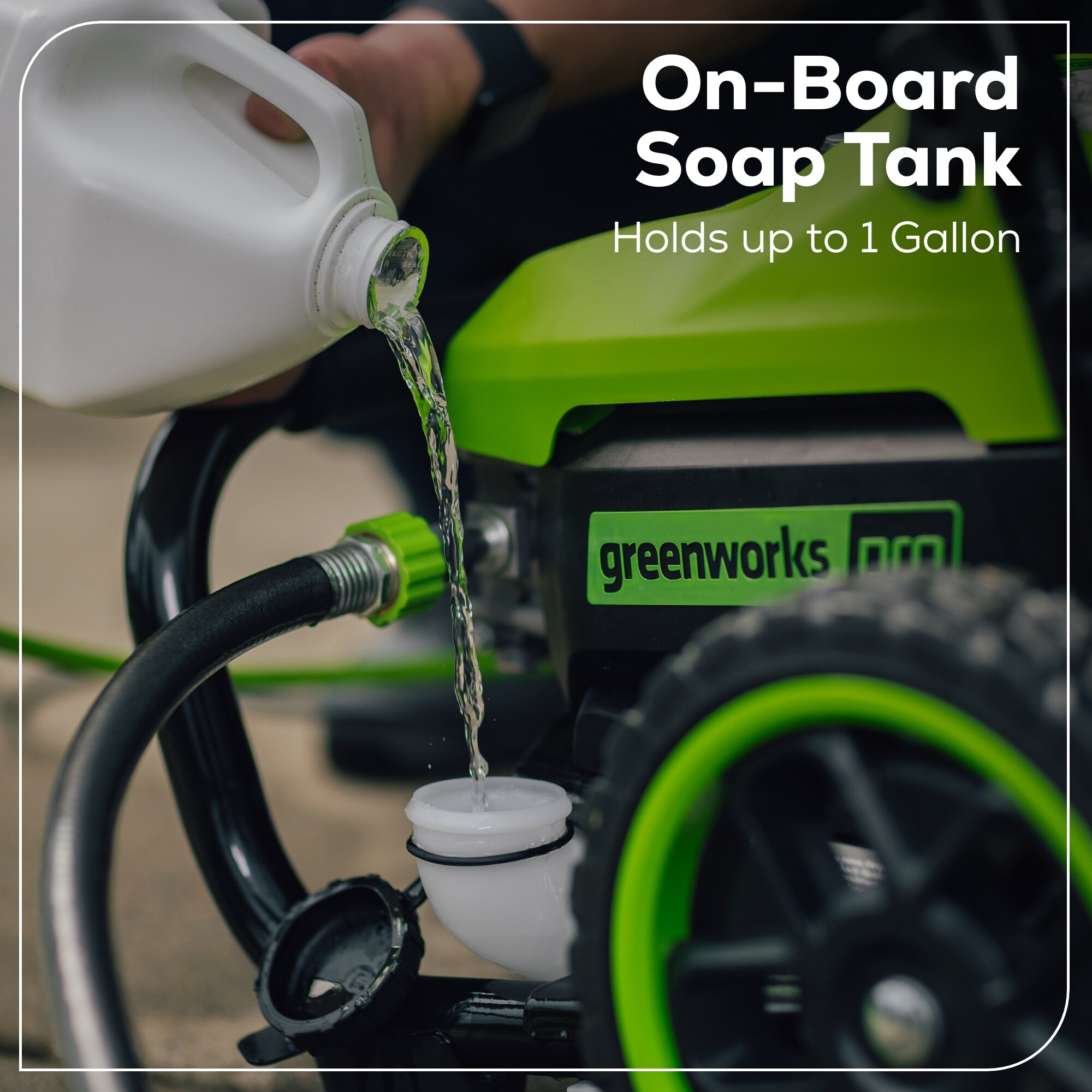 Greenworks 2500 PSI 2.3-GPM Cold Water Electric Pressure Washer with 5 Spray Tips