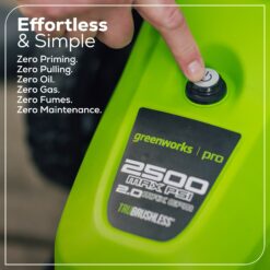 Greenworks 2500 PSI 2.3-GPM Cold Water Electric Pressure Washer with 5 Spray Tips