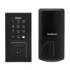 Kwikset SmartCode 270 Touchpad Contemporary Matte Black Electronic Deadbolt Smartkey with Keypad