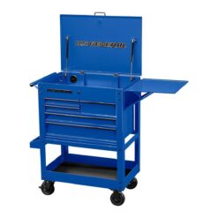 U.S. GENERAL 30 in., 5-Drawer Mechanics Cart, Blue