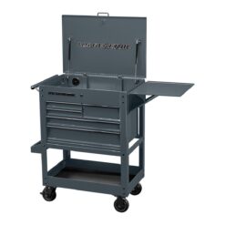 U.S. GENERAL 30 in., 5-Drawer Mechanics Cart, Slate Gray