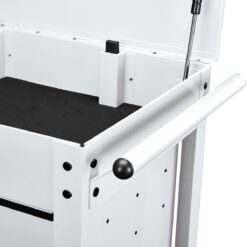 U.S. GENERAL 30 in., 5-Drawer Mechanics Cart, White