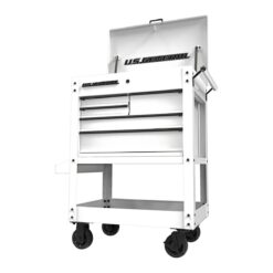 U.S. GENERAL 30 in., 5-Drawer Mechanics Cart, White