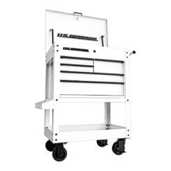 U.S. GENERAL 30 in., 5-Drawer Mechanics Cart, White