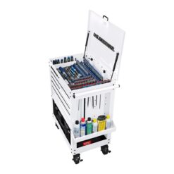 U.S. GENERAL 30 in., 5-Drawer Mechanics Cart, White