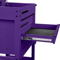 U.S. GENERAL 30 in., 5-Drawer Mechanics Cart, Purple