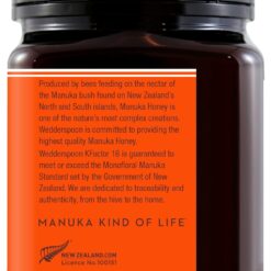 Wedderspoon Raw Premium Manuka Honey, KFactor 16, 35.2 Oz, Unpasteurized, Genuine New Zealand Honey
