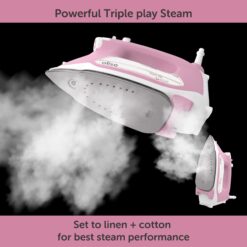 Oliso TG1600 Pro Plus 1800 Watt SmartIron with Auto Lift - for Clothes, Sewing, Quilting and Crafting Ironing, Pink