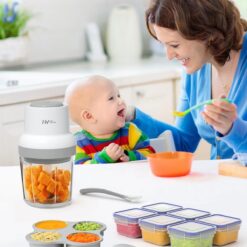 HEYVALUE Baby Food Maker, HEYVALUE 13-in-1 Baby Food Processor Set for Baby Food (Gray)