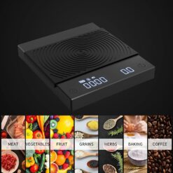 TIMEMORE Coffee Scale Basic 2.0 Electronic Espresso Scale with with Timer, 2000 Grams and Water Flow Rate and Timer Function