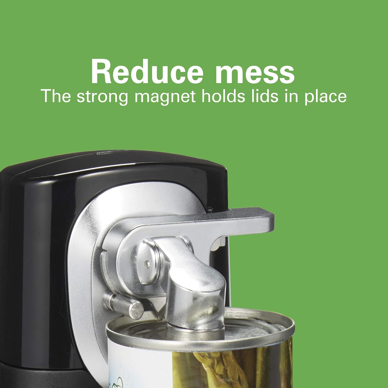 Hamilton Beach 2-in-1 Electric Automatic Can Opener for Kitchen with Hands-Free Removable Walking Head, Black (76611F)