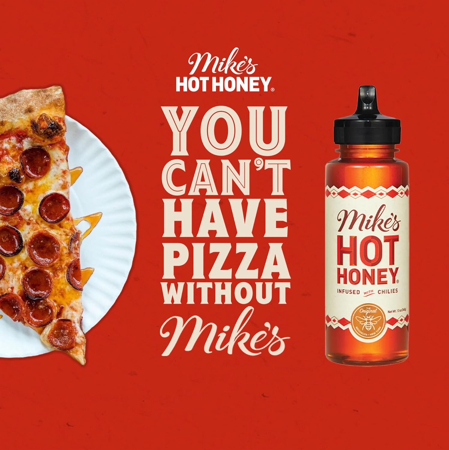 Mike's Hot Honey Original & Extra Hot Combo, Spicy Honey, Gluten-Free, Paleo-Friendly (10oz Bottle, 2 Pack)