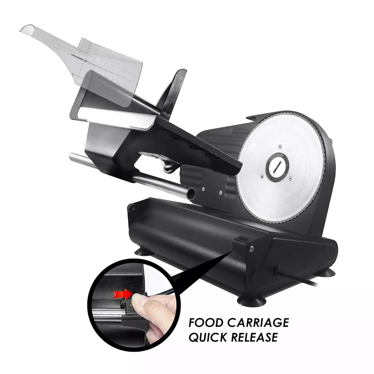 Elite Cuisine Ultimate Precision Electric Deli Food Meat Slicer
