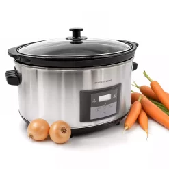 Elite Cuisine 8.5Qt. Stainless Steel Programmable Slow Cooker