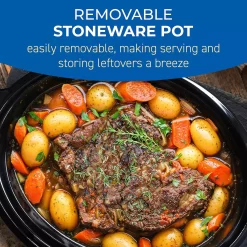 Elite Cuisine 8.5Qt. Stainless Steel Programmable Slow Cooker