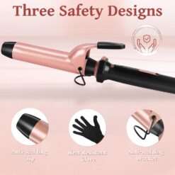 Ufree 5 in 1 Curling Iron with Interchangeable Ceramic Barrels (0.35