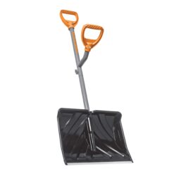 ERG-SNSH18 Steel Shaft Impact Resistant Snow Shovel, 18-Inch Shovel, 48-Inch Shaft, Polycarbonate Shovel