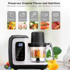 MOMYEASY Baby Food Maker, Multi Baby Food Processor, Auto Cooking & Grinding