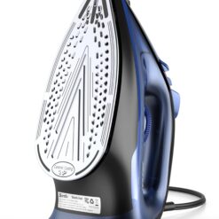 Sundu Steam Iron for Clothes with Rapid Heating Ceramic Coated Soleplate, 1500W with Precise Thermostat Dial, Blue