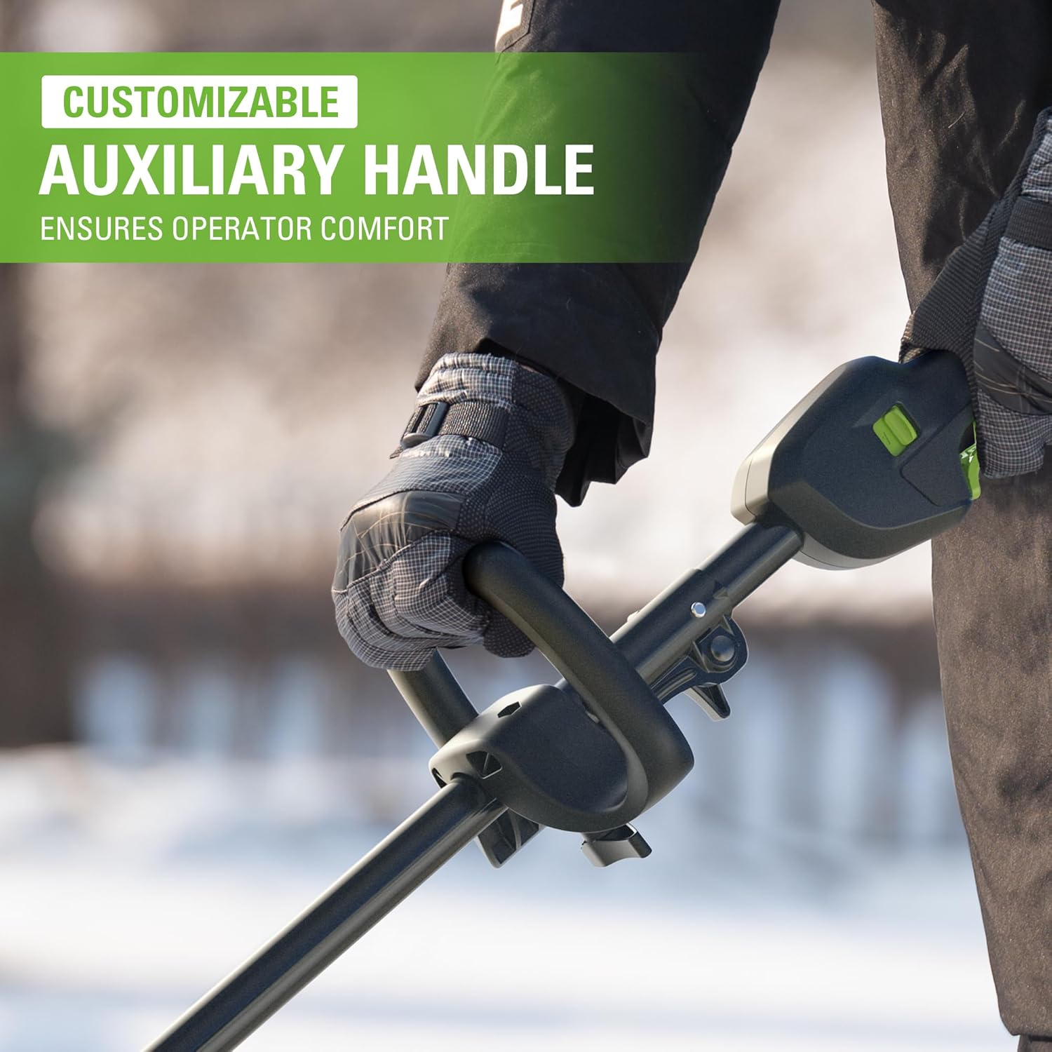 Greenworks 80V 12" Brushless Cordless Snow Shovel with LED Light, 2.0Ah Battery and Charger Included
