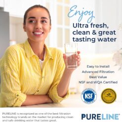 Pureline Replacement for Brita Filter, Pitchers and Dispensers, Classic 35557, OB03, Mavea 107007, (6 Pack)