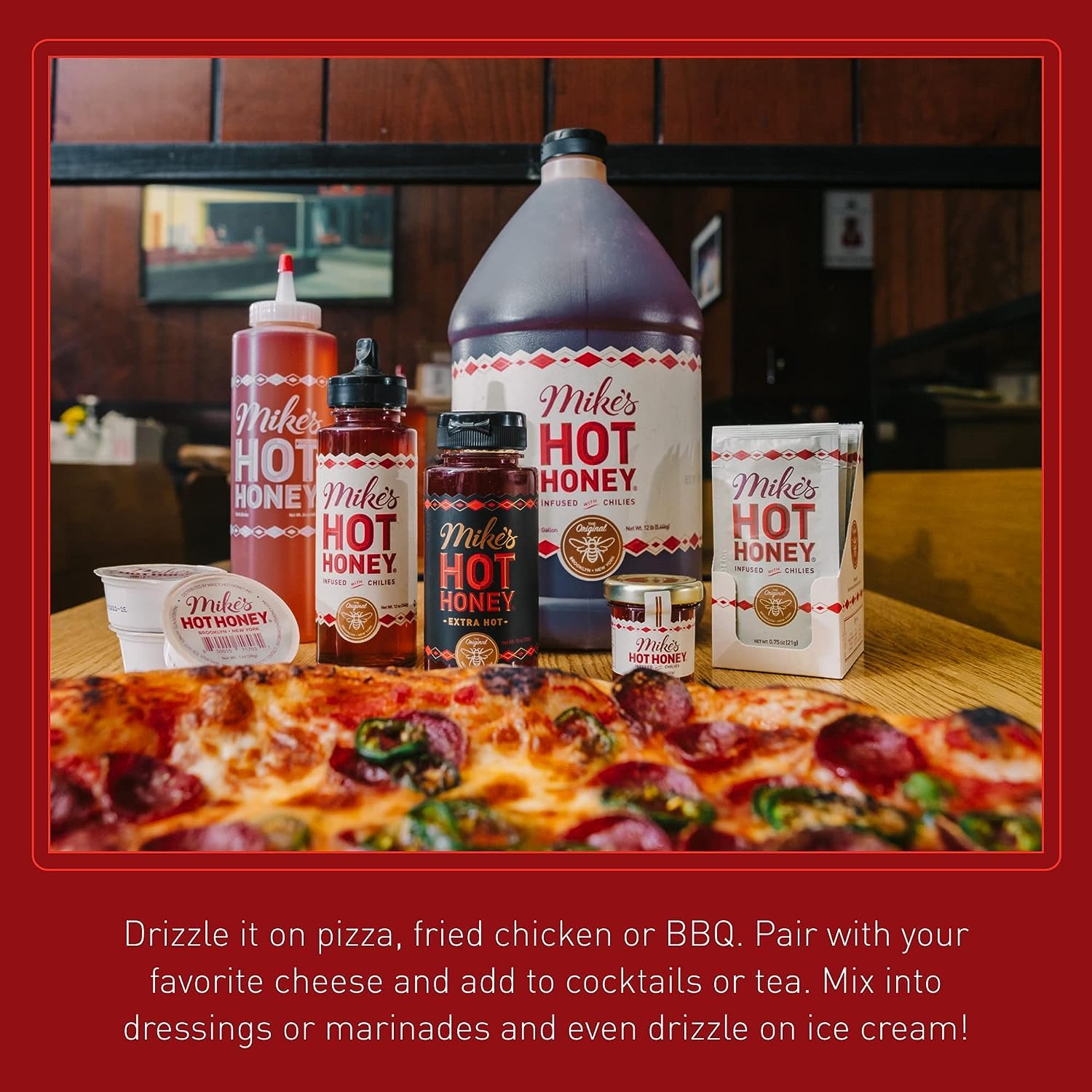 Mike's Hot Honey Original & Extra Hot Combo, Spicy Honey, Gluten-Free, Paleo-Friendly (10oz Bottle, 2 Pack)