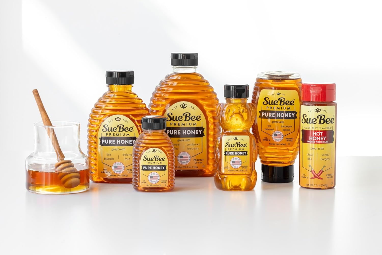 Sue Bee Pure Premium Honey From USA Beekeepers, 40 Ounce (2.5 LB) - Image 6