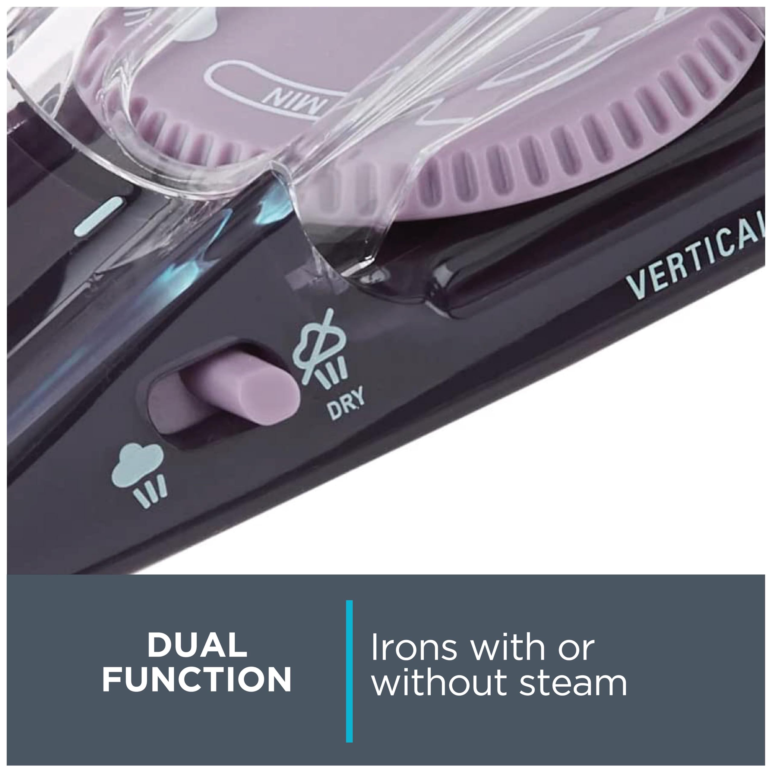 Rowenta Travel Iron, Pro Compact Stainless Steel Soleplate Hand Held Steamer Iron for Clothes, 200 Microsteam Holes, 1000 Watts Ironing