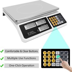 YIFOR Digital Commercial Price Scale 88lb/40kg Price Computing Scale, Food Produce Counting Weight Scale