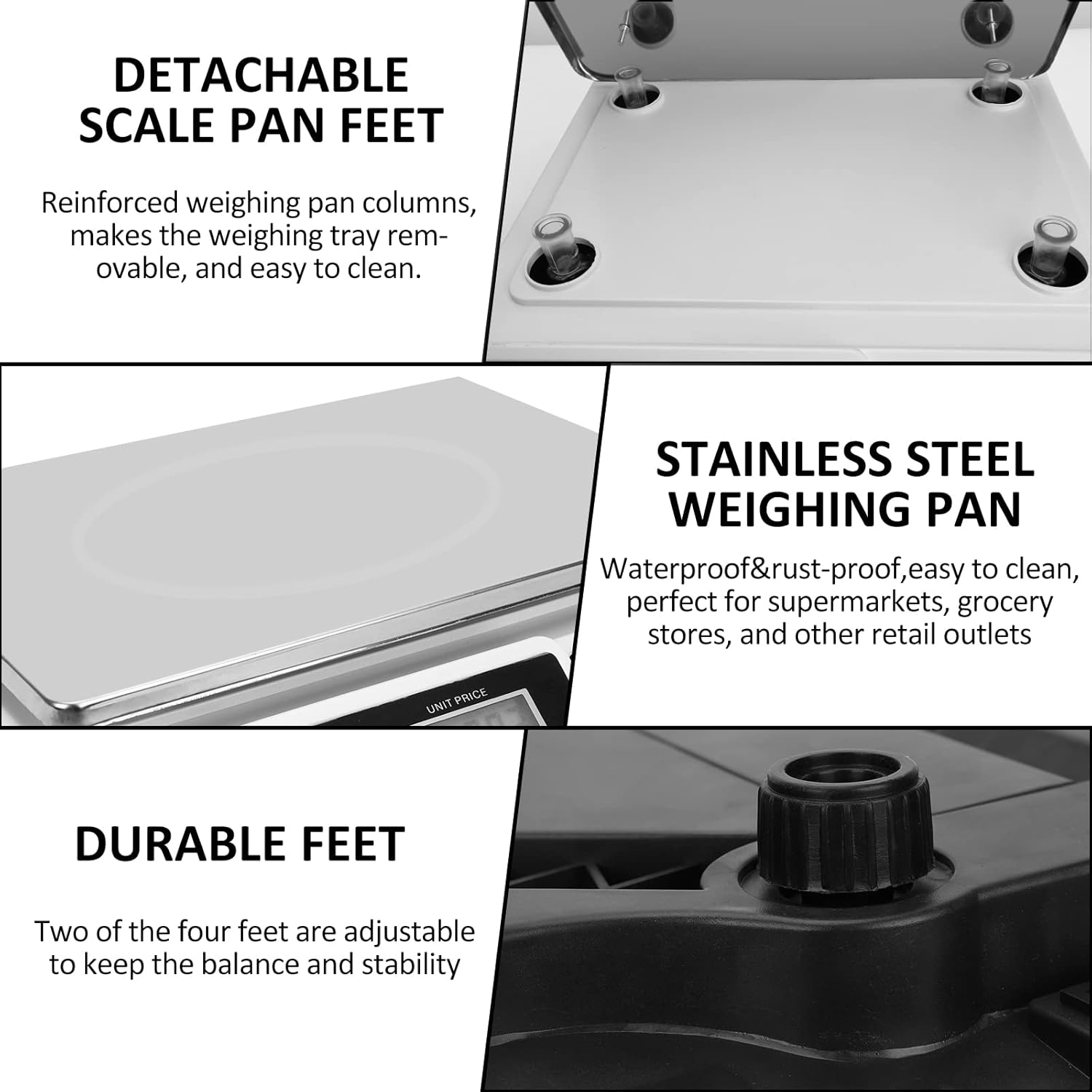 YIFOR Digital Commercial Price Scale 88lb/40kg Price Computing Scale, Food Produce Counting Weight Scale
