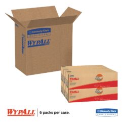 WypAll General Clean L30 Heavy Duty Cleaning Towels (05816), Strong and Soft Wipes, White, 120 Sheets / Pop-Up Box, 6 Boxes / Case, 720 Wipes / Case