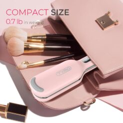 TYMO ROVY Beach Waves Curling Wand, Ionic Deep Waver Hair Curler Tool with Ceramic 3 Barrel, Pink, 1 Inch