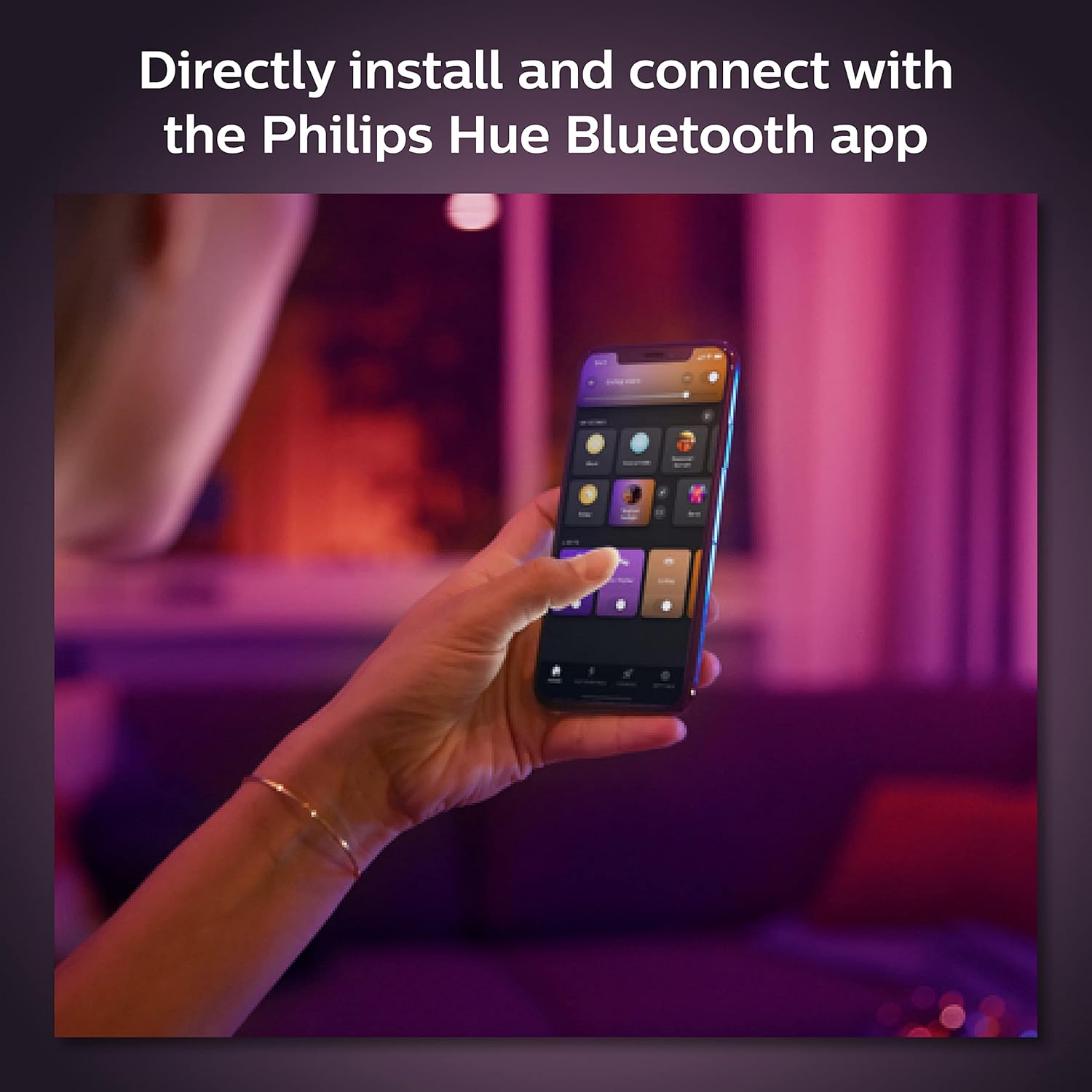 Philips Hue Smart 6 Inch LED Downlight - 4 Pack, Color-Changing, 1100LM