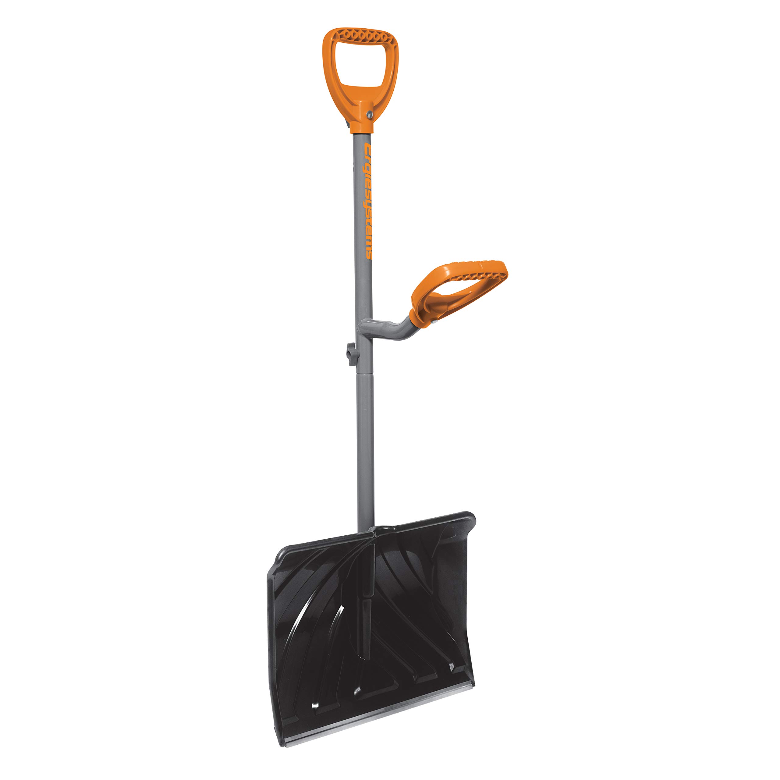 ERG-SNSH18 Steel Shaft Impact Resistant Snow Shovel, 18-Inch Shovel, 48-Inch Shaft, Polycarbonate Shovel