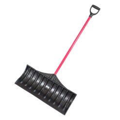 Bully Tools 27″ Poly Snow Pusher with Fiberglass Handle and Poly D-Grip