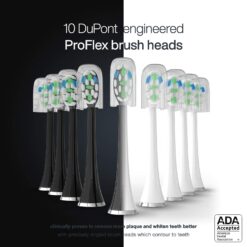 AquaSonic DUO PRO – Ultra Whitening 40,000 VPM Electric ToothBrushes – ADA Accepted - 4 Modes with Smart Timers